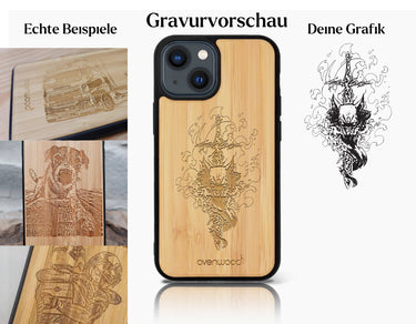 INDIVIDUELL iPhone 14 Bambus-Kunststoff